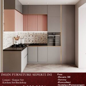 Kitchen Set Minimalis HPL desain terbaru