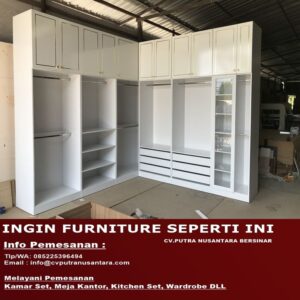 Lemari Wardrobe Kamar Utama Minimalis