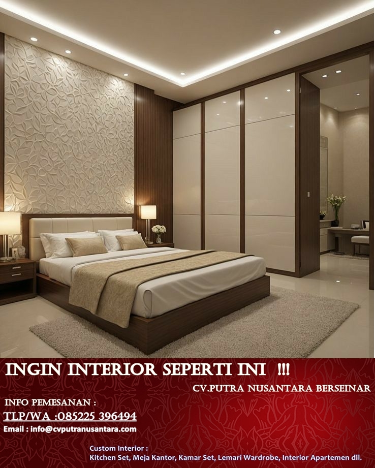 Custom Interior Kamar Set Apartemen Lengkap