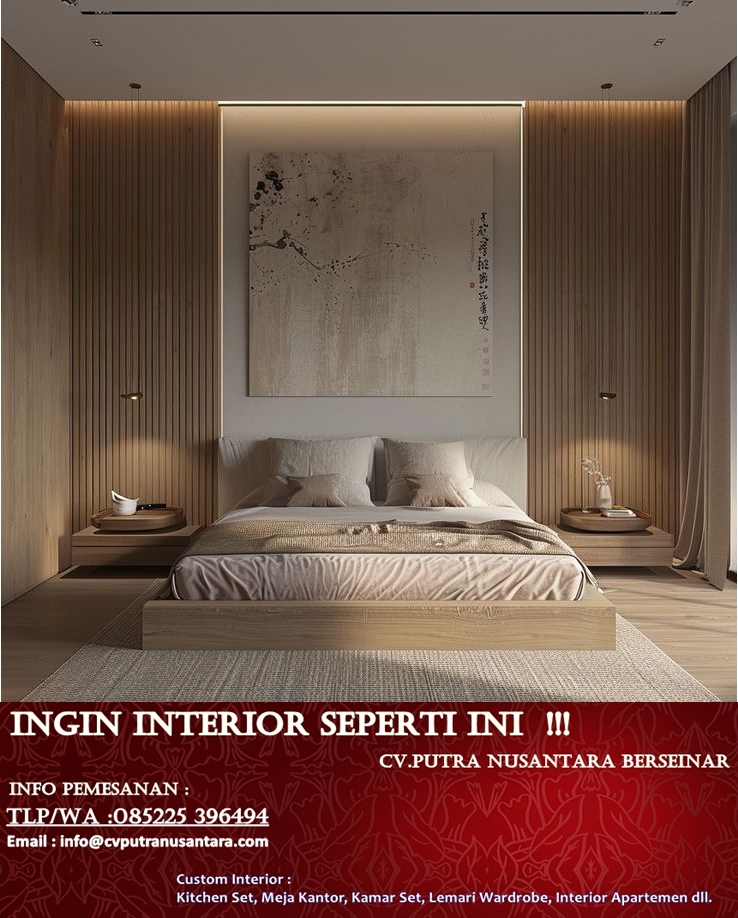 Custom Interior Kamar Set Minimalis Purwokerto