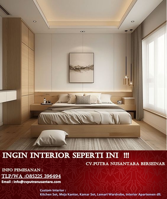 Custom Interior Tempat Tidur Apartemen