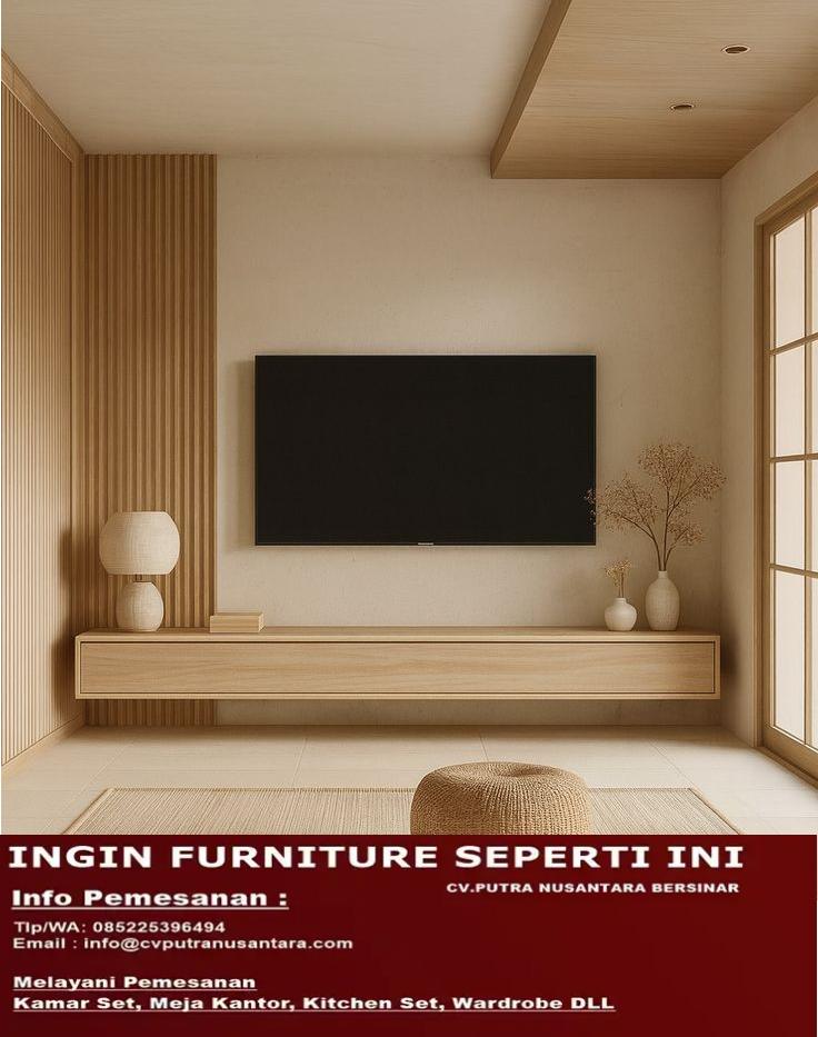 Buffet TV Ruang Tamu Model Gantung