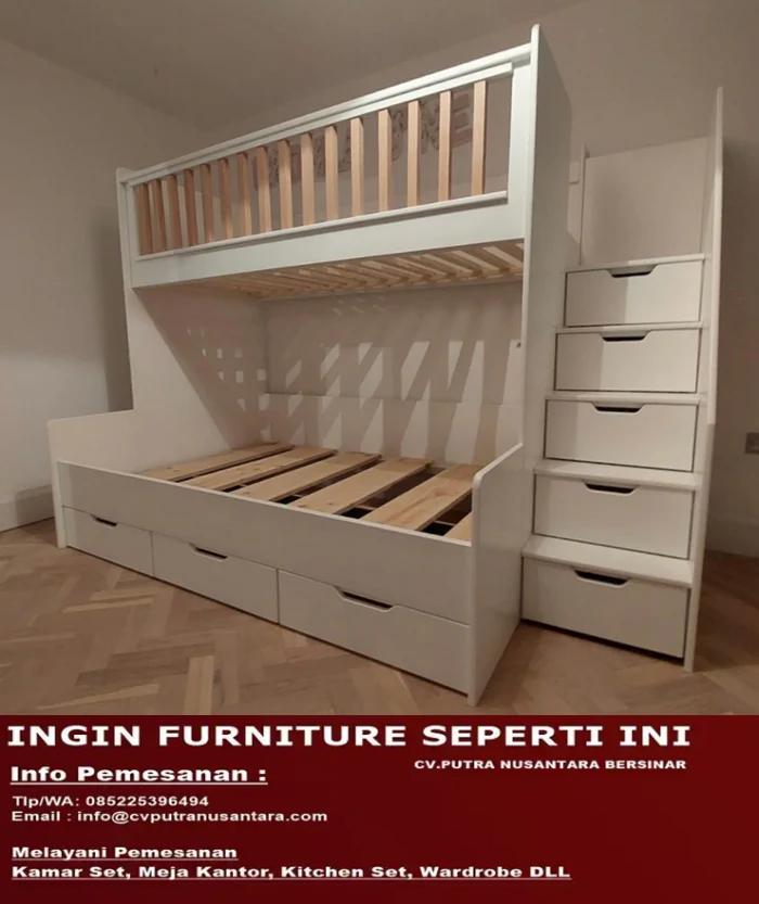 Custom Tempat Tidur Tingkat Anak Ukuran 160 x 200