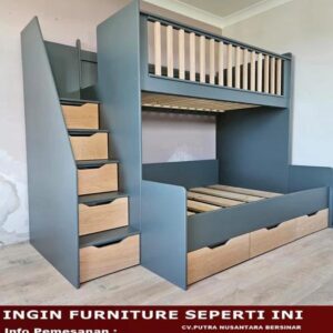 Interior Tempat Tidur Anak Model 2 Ranjang